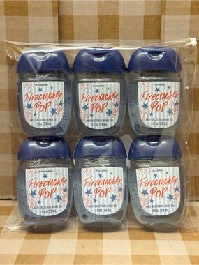 NEW B&BW (6) Firecracker Pop Pocketbac Hand Sanitizer Gel